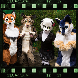 Eurofurence 2015 fursuit photoshoot. Preview picture of Leila, Keeba, Feligris, …